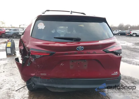 2021 Toyota Sienna Le из США, поврежденный, VIN 5TDKRKEC4MS030084